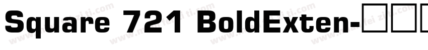 Square 721 BoldExten字体转换